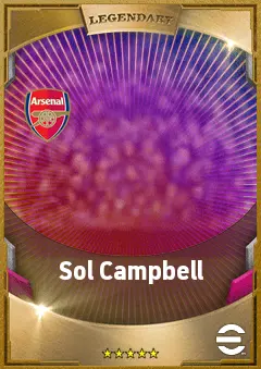 Sol Campbell eFootball 2026 player card, 86 OVR CB