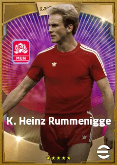 K. Heinz Rummenigge eFootball 2026 player card, 90 OVR SS