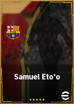 Samuel Eto'o eFootball 2026 player card, 88 OVR CF