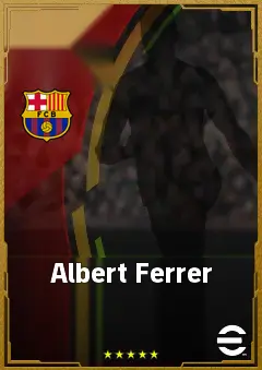 Albert Ferrer eFootball 2026 player card, 84 OVR RB