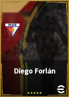Diego Forlán eFootball 2026 player card, 84 OVR CF