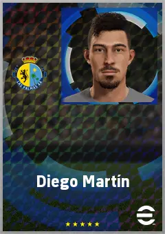 Diego Martín eFootball 2026 player card, 63 OVR LWF