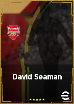 David Seaman eFootball 2026 player card, 85 OVR GK