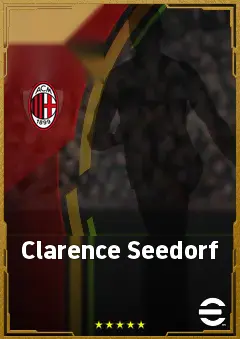 Clarence Seedorf eFootball 2026 player card, 86 OVR CMF