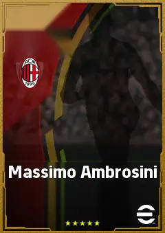 Massimo Ambrosini eFootball 2026 player card, 84 OVR DMF