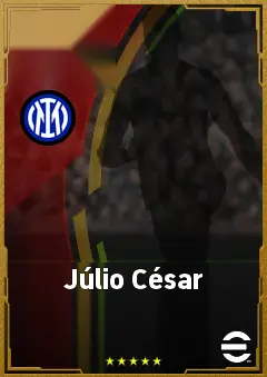 Júlio César eFootball 2026 player card, 86 OVR GK