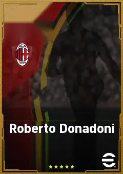 Roberto Donadoni eFootball 2026 player card, 84 OVR RWF