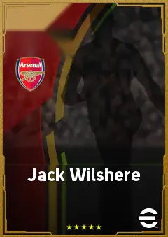 Jack Wilshere eFootball 2026 player card, 84 OVR RMF
