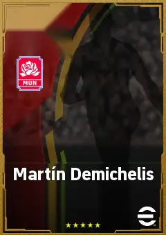 Martín Demichelis eFootball 2026 player card, 83 OVR CB