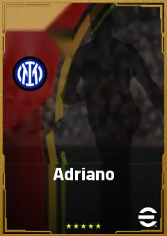 Adriano eFootball 2026 player card, 86 OVR CF