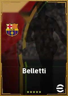 Belletti eFootball 2026 player card, 84 OVR RB
