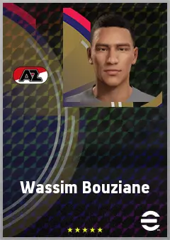 Wassim Bouziane eFootball 2026 player card, 64 OVR LWF