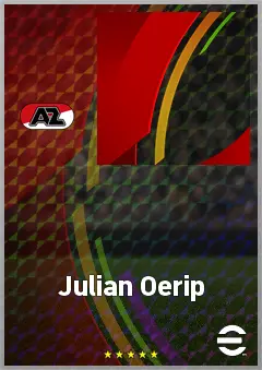 Julian Oerip eFootball 2026 player card, 62 OVR CMF