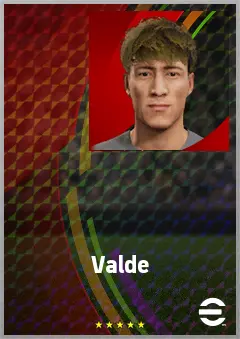 Valde eFootball 2026 player card, 64 OVR CB
