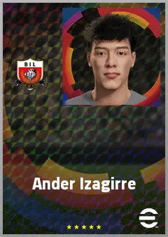 Ander Izagirre eFootball 2026 player card, 64 OVR CB