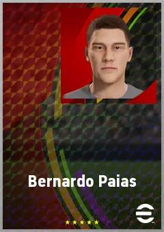 Bernardo Paias eFootball 2026 player card, 64 OVR AMF