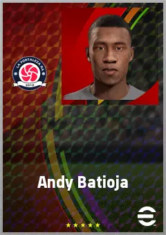 Andy Batioja eFootball 2026 player card, 64 OVR LWF
