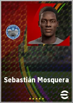 Sebastián Mosquera eFootball 2026 player card, 64 OVR LWF