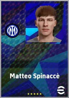 Matteo Spinaccè eFootball 2026 player card, 66 OVR CF