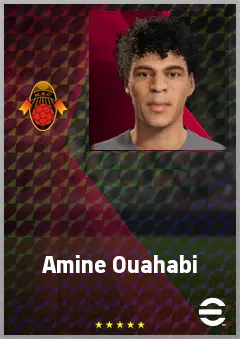 Amine Ouahabi eFootball 2026 player card, 60 OVR CMF