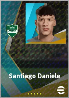 Santiago Daniele eFootball 2026 player card, 69 OVR CB