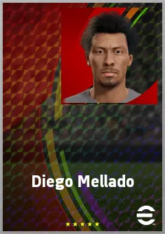 Diego Mellado eFootball 2026 player card, 60 OVR CMF