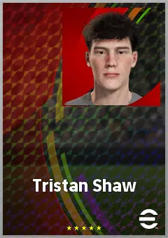 Tristan Shaw eFootball 2026 player card, 62 OVR GK