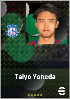 Yoneda Taiyo eFootball 2026 player card, 61 OVR CMF