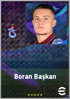Boran Başkan eFootball 2026 player card, 63 OVR CMF