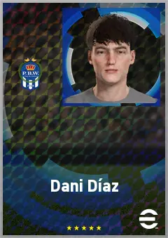 Dani Díaz eFootball 2026 player card, 68 OVR RWF