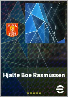 Hjalte Boe Rasmussen eFootball 2026 player card, 62 OVR RWF