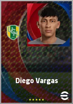 Diego Vargas eFootball 2026 player card, 63 OVR LB