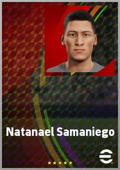 Natanael Samaniego eFootball 2026 player card, 63 OVR CB