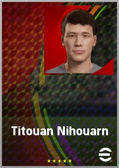 Titouan Nihouarn eFootball 2026 player card, 61 OVR AMF