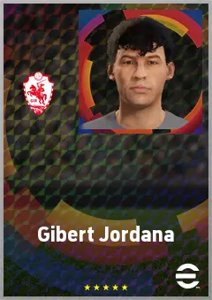 Gibert Jordana eFootball 2026 player card, 62 OVR RB