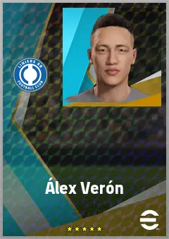 Álex Verón eFootball 2026 player card, 67 OVR LWF