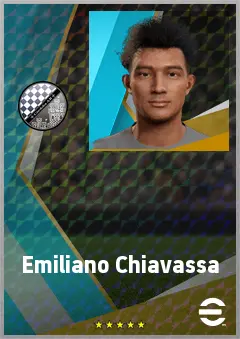 Emiliano Chiavassa eFootball 2026 player card, 67 OVR RWF