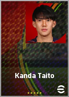 Kanda Taito eFootball 2026 player card, 62 OVR DMF