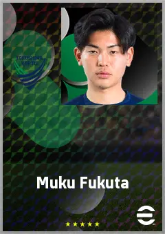 Fukuta Muku eFootball 2026 player card, 58 OVR DMF
