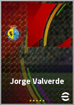 Jorge Valverde eFootball 2026 player card, 62 OVR GK