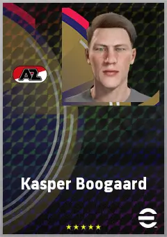 Kasper Boogaard eFootball 2026 player card, 63 OVR DMF