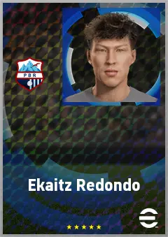 Ekaitz Redondo eFootball 2026 player card, 62 OVR CF
