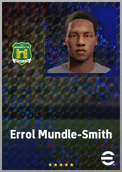 Errol Mundle-Smith eFootball 2026 player card, 61 OVR RWF