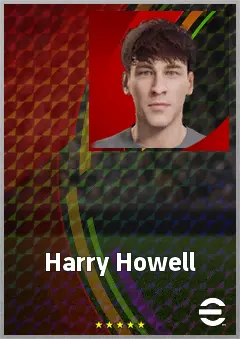 Harry Howell eFootball 2026 player card, 67 OVR AMF