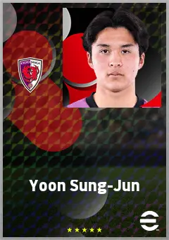 Yoon Sung-Jun eFootball 2026 player card, 67 OVR CMF
