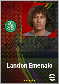 Landon Emenalo eFootball 2026 player card, 62 OVR DMF