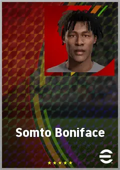 Somto Boniface eFootball 2026 player card, 64 OVR LB