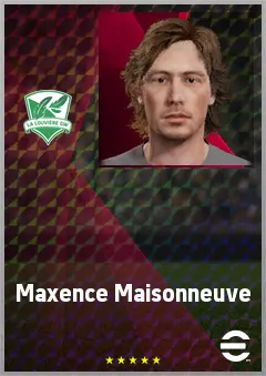Maxence Maisonneuve eFootball 2026 player card, 68 OVR CB