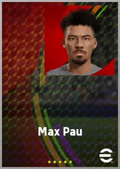 Max Pau eFootball 2026 player card, 68 OVR CMF