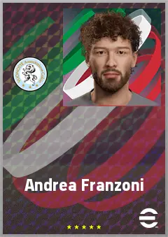 Andrea Franzoni eFootball 2026 player card, 67 OVR AMF